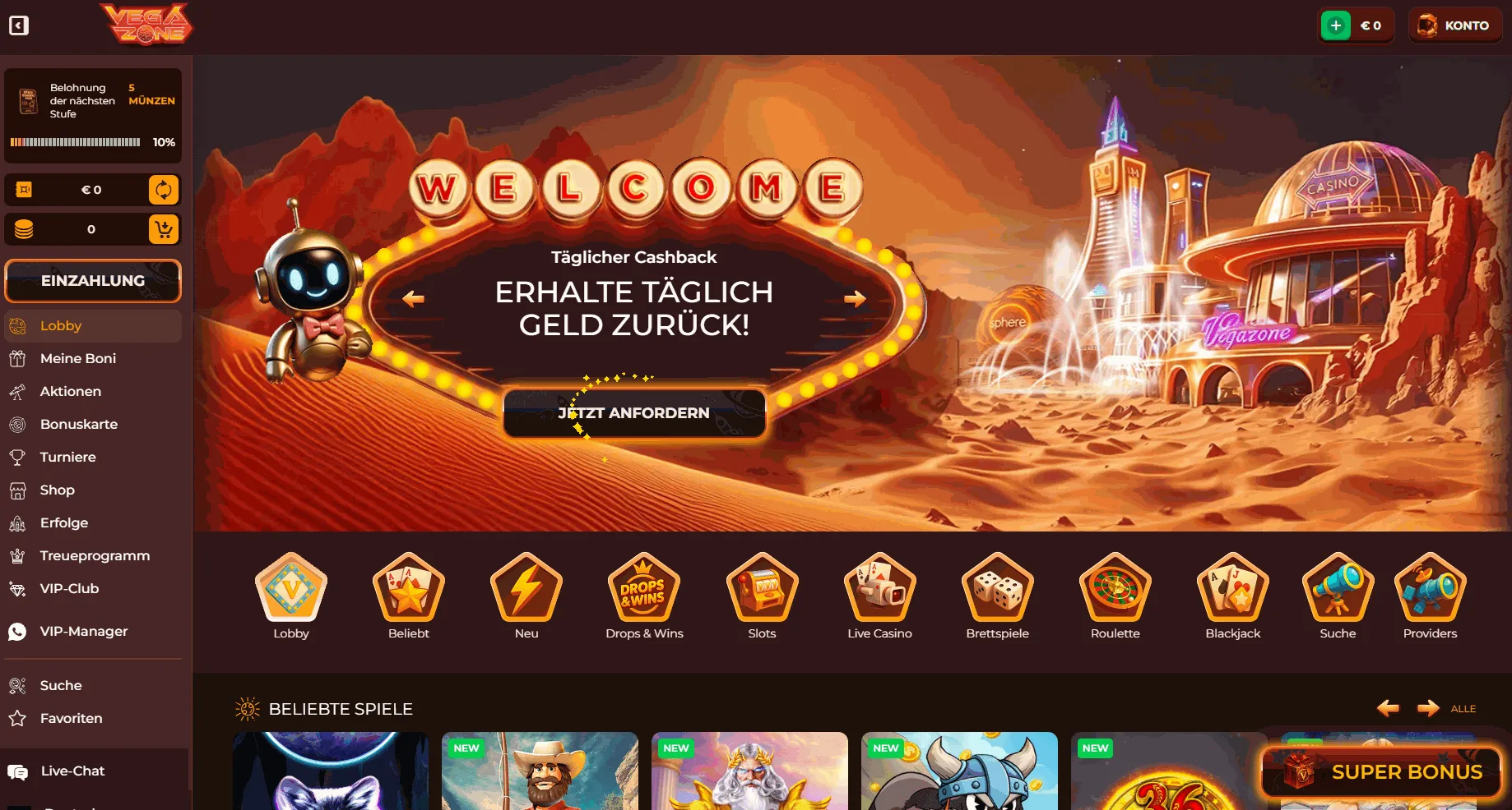 VegaZone Paysafecard Casino für Spieler in Deutschland im Test VegaZone Paysafecard Casino Deutschland mit Willkommenspaket