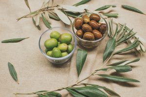 olives, green, mediterranean