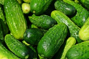 cucumbers, vegetables, green